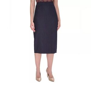 Nwt Tommy Hilfiger Womens Pinstripe Pencil Skirt Size 2